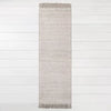 Bleached Jute Fringe Rug - 2'4
