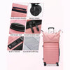 Luggage 1-Piece Hardshell Suitcase with TSA Lock Spinner Wheels Rose Gold