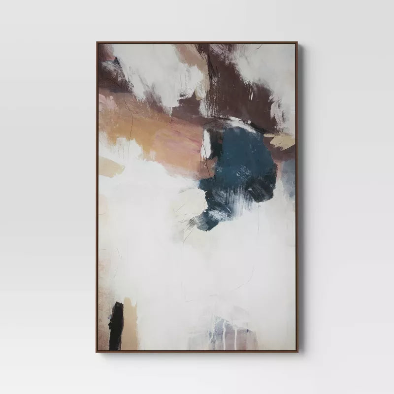 Wonderment Framed Canvas: Modern Abstract Wall Decor