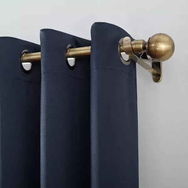 100% Blackout Oslo Theater Grade Grommet Curtain Panel - Set of 2