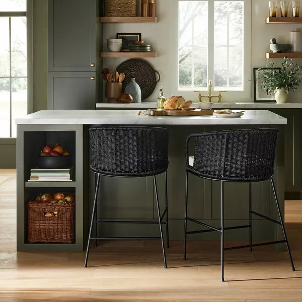 Westcliff Seagrass Counter Height Barstool (Set of 2)