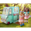 Sweet Stop Ice Cream Truck with Electronics for Dolls - Light Blue