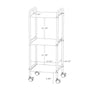 3 Shelf Utility Storage Cart