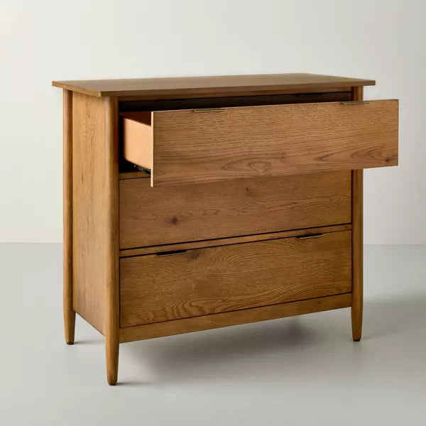 3 Drawer Modern Wood Dresser