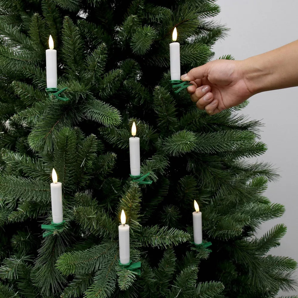 6pc Remote Controlled Plastic LED Christmas Candolier Set, final cut