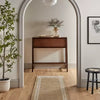 Border Plaid Handmade Jute Woven Area Rug Natural/Cream