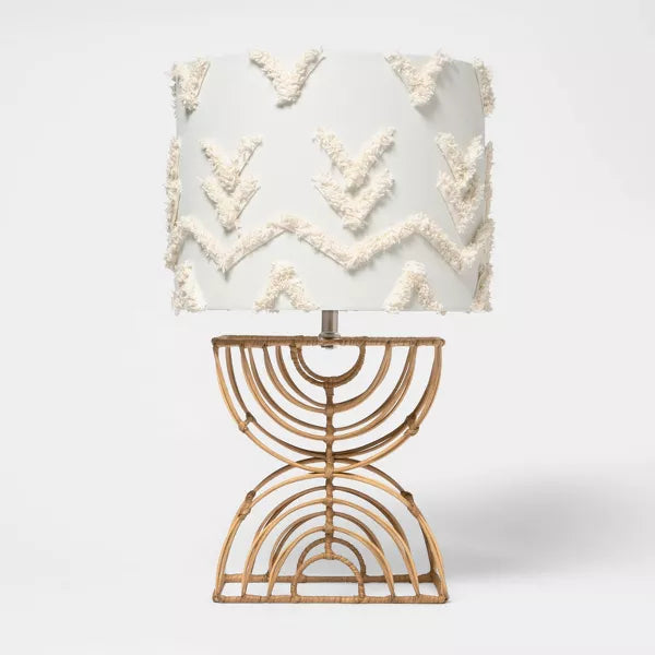 Boho Rattan Kids' Table Lamp SHOWROOM ITEM