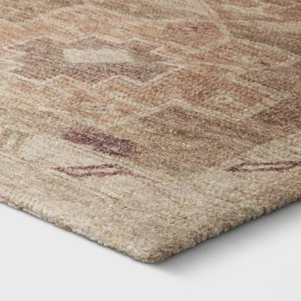 Caravan Geometric Woven Runner Tan 2'4x7'