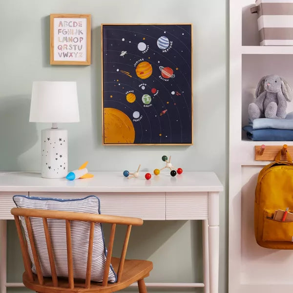 2-in-1 Starry Kids' Table Lamp White