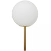 2-Light Marble Orb Floor Lamp with Marble Base