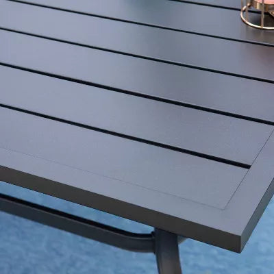 Outdoor Rectangle Steel Dining Table