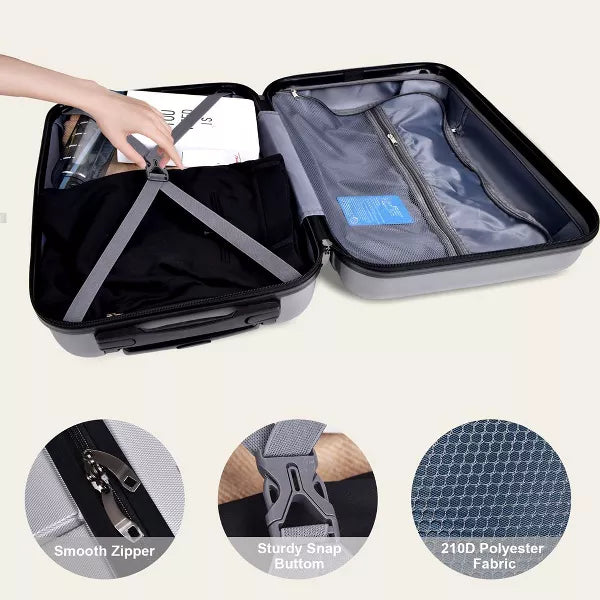 1-Piece, Suitcases with Spinner Wheels Hardside Expandable Luggage Suitcase with TSA Lock for Travel