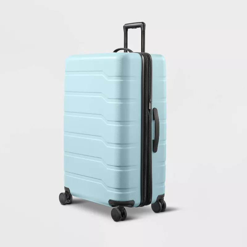 Hardside Large Checked Spinner Suitcase