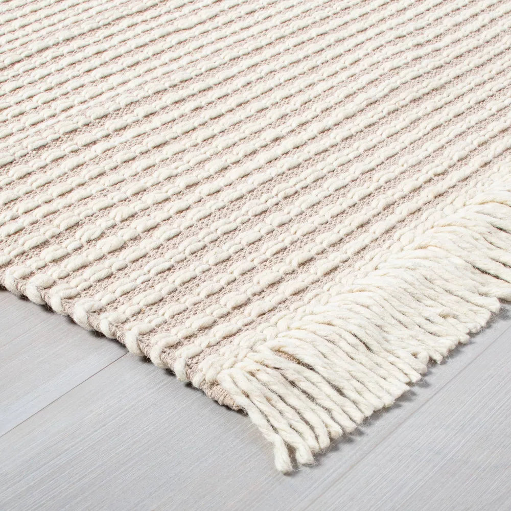 Textured Stripe Area Rug