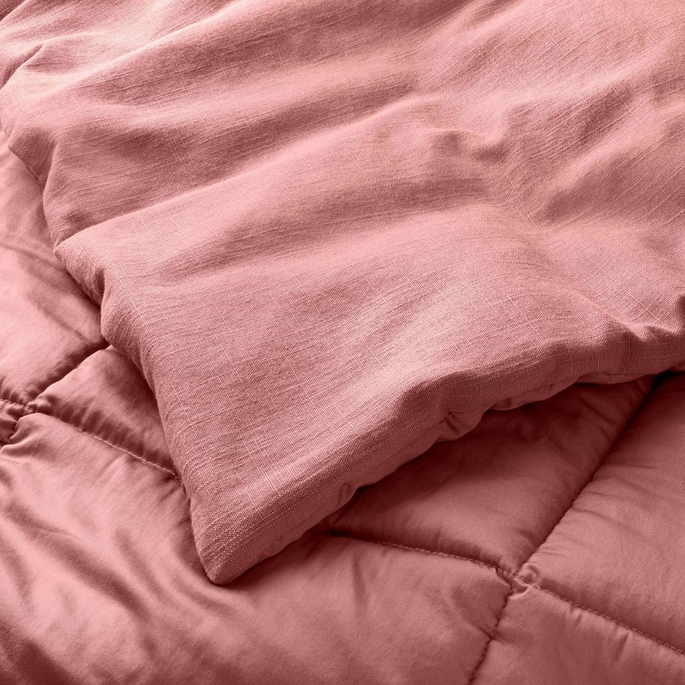 Heavyweight Linen Blend Comforter & Sham Set King