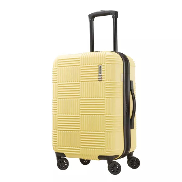 NXT Checkered Hardside Carry On Spinner Suitcase
