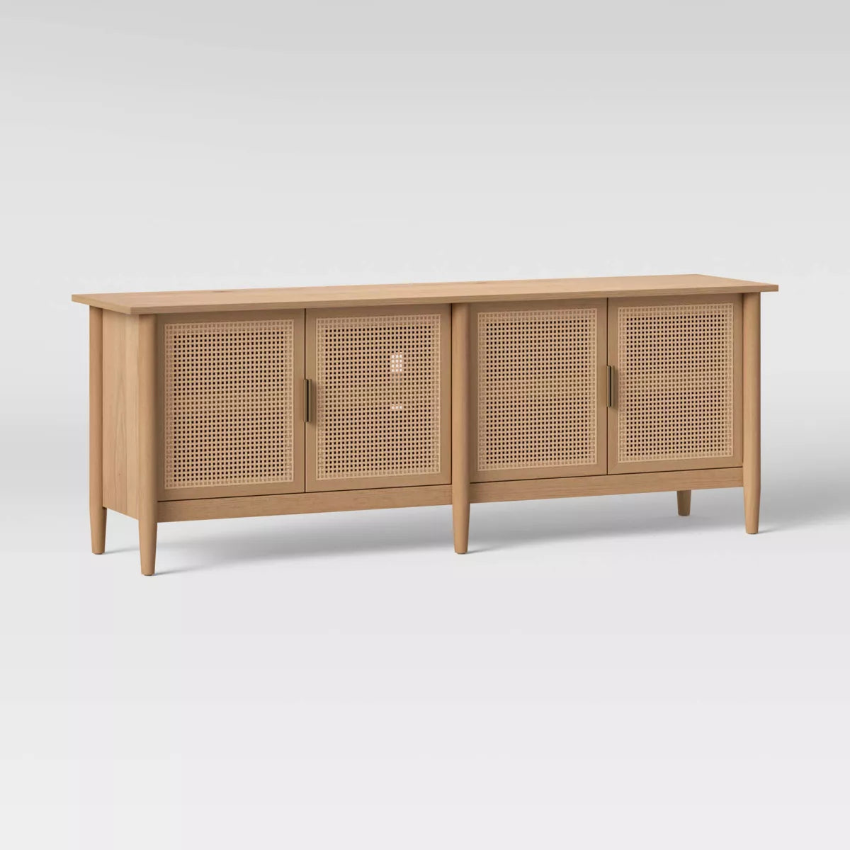 Wood & Cane Media Console SHOWROOM ONLY ITEM