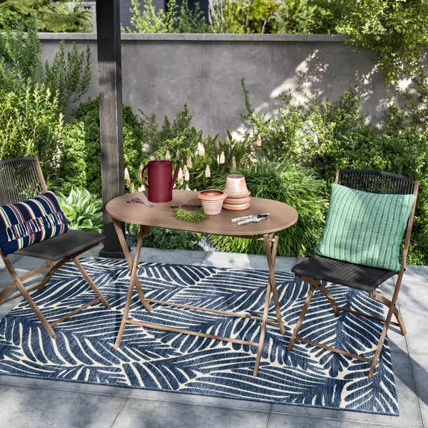 Purcell Patio Folding Chair Black 1-Piece