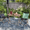 Purcell Patio Folding Chair Black 1-Piece