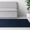 Washable Solid Machine Tufted Rug 4'X5'6