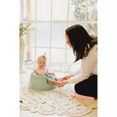 Baby Infant Soft Foam Comfortable Floor Booster Seat Supportive Chair with 3 Point Adjustable Safety Buckle Strap Harness