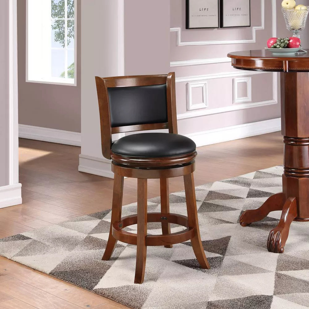 Augusta Swivel Counter Height Barstool Hardwood