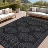 Large Outdoor Waterproof Plastic Straw Rug 9'x12'