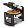 Flip Belgian Waffle Maker - Stainless Steel : Nonstick, 180° Rotating, Adjustable Browning, Drip Tray