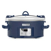 Cook & Carry One Touch Programmable Slow Cooker Poseidon Blue: Locking Lid, Dishwasher-Safe Parts