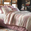 8pc Stripe Boho Comforter Set Mauve King