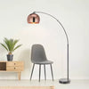 Arquer Arc Floor Lamp with Faux Marble Base