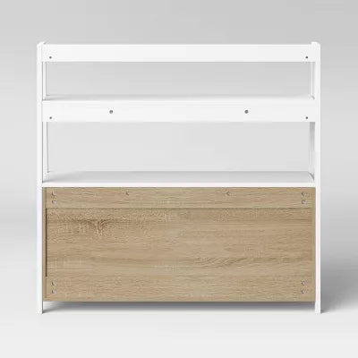 Bly Wide Kids' Bookshelf White