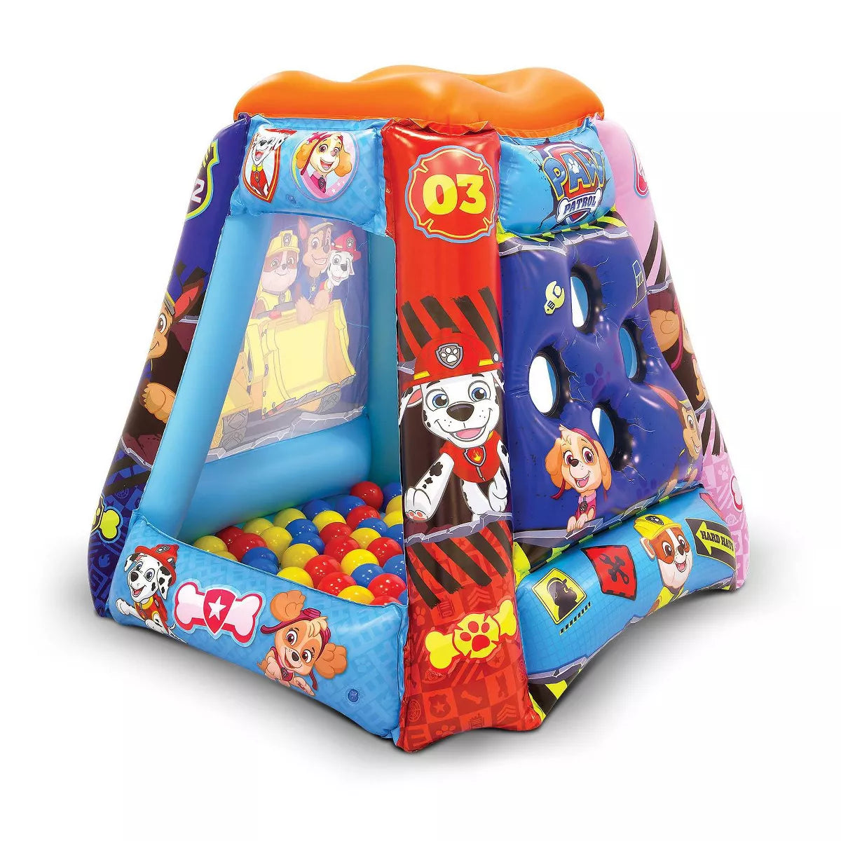 Inflatable Kids Ball Pit Playland with 4 Soft Flex Balls
