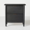 2 Drawer Modern Wood Nightstand