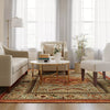 Floral Woven Rug Rust/Green - 7'x10'