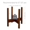 Wooden Plant Stand Antique Mahogany
