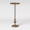 Londonberry Turned Accent Table Brass