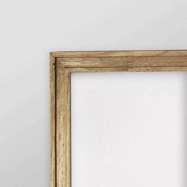 Matted Gallery Frame Natural Wood