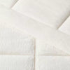 Luxe Box Stitch Faux Rabbit Fur Comforter and Sham Set Ivory - Full/Queen