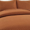 Ava Diamond Oversized Cotton Quilt Set - Full/Queen