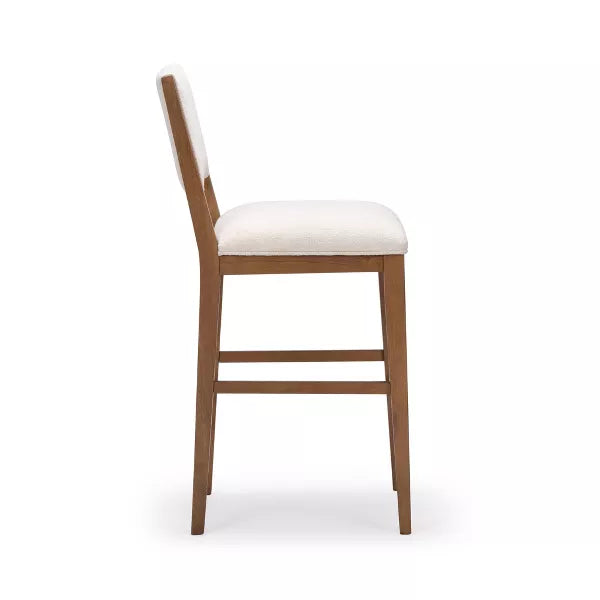Counter Bar Stool, Solid Wood Modern Kitchen Stools with Cushion