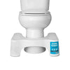 The Original Bathroom Toilet Stool White : Microfiber, Machine Washable, Non-Slip Backing