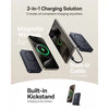 Nomos Qi2 Magnetic Power Bank with Built-In USB-C Cable - Black