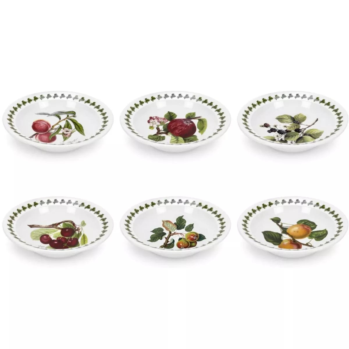 (Set of 6) 6.5" Portmeirion Pomona Collection Bowl SHOWROOM ITEM