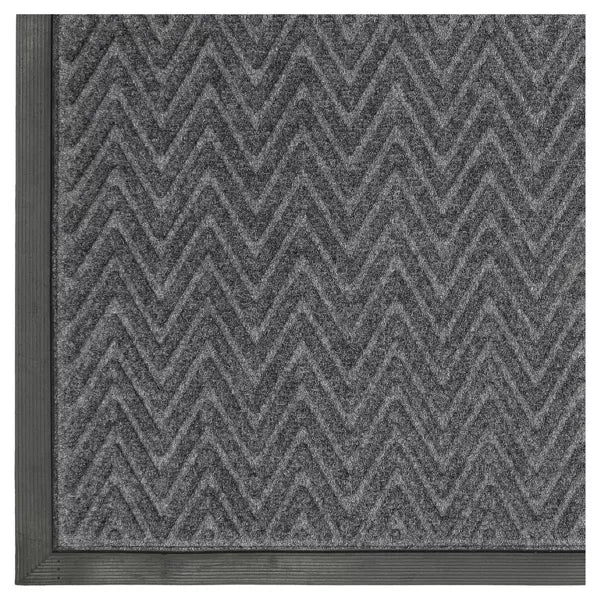 Gateway Utility Doormat Charcoal -  Indoor Outdoor Low Pile Geometric Floor Mat, Rubber Backing 3'X5'