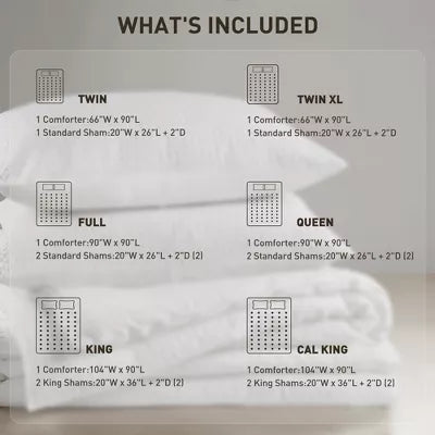 3Pcs Woven Waffle-Weave Knit Comforter Sets, Chic Vintage Style Boho Bed Set for All Season, Premium Breathable Bedding for Luxury Decor Style - King/California King