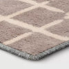 Washable Small Checkered Area Rug Gray - 4'x5'6