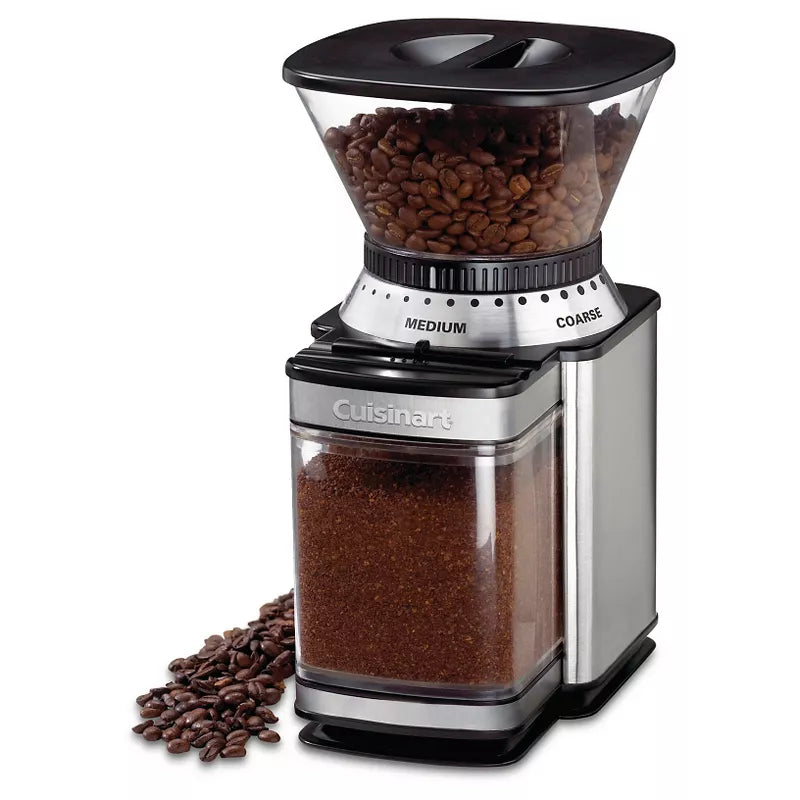 Automatic Burr Mill - Stainless Steel : 18 Settings, Electric Coffee Grinder, Safety Interlock