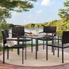 Oak Park Outdoor Patio Dining Chairs Stacking Chairs Brown