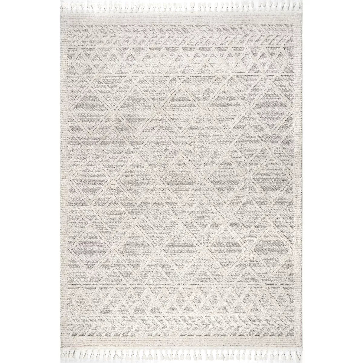 Ansley Moroccan Lattice Tassel Indoor Area Rug - 5'3"x7'7"
